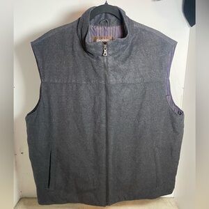 Danier Grey Thinsulate Insulated Vest Full Zip Mock Neck Men’s XL TG